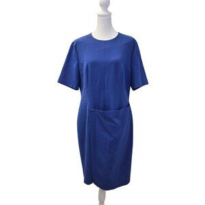 Boss Hugo Boss Disula Shift Dress in Blue Jewel Size 10